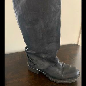 AS98 knee high boots with detachable knee pads. In good used condition